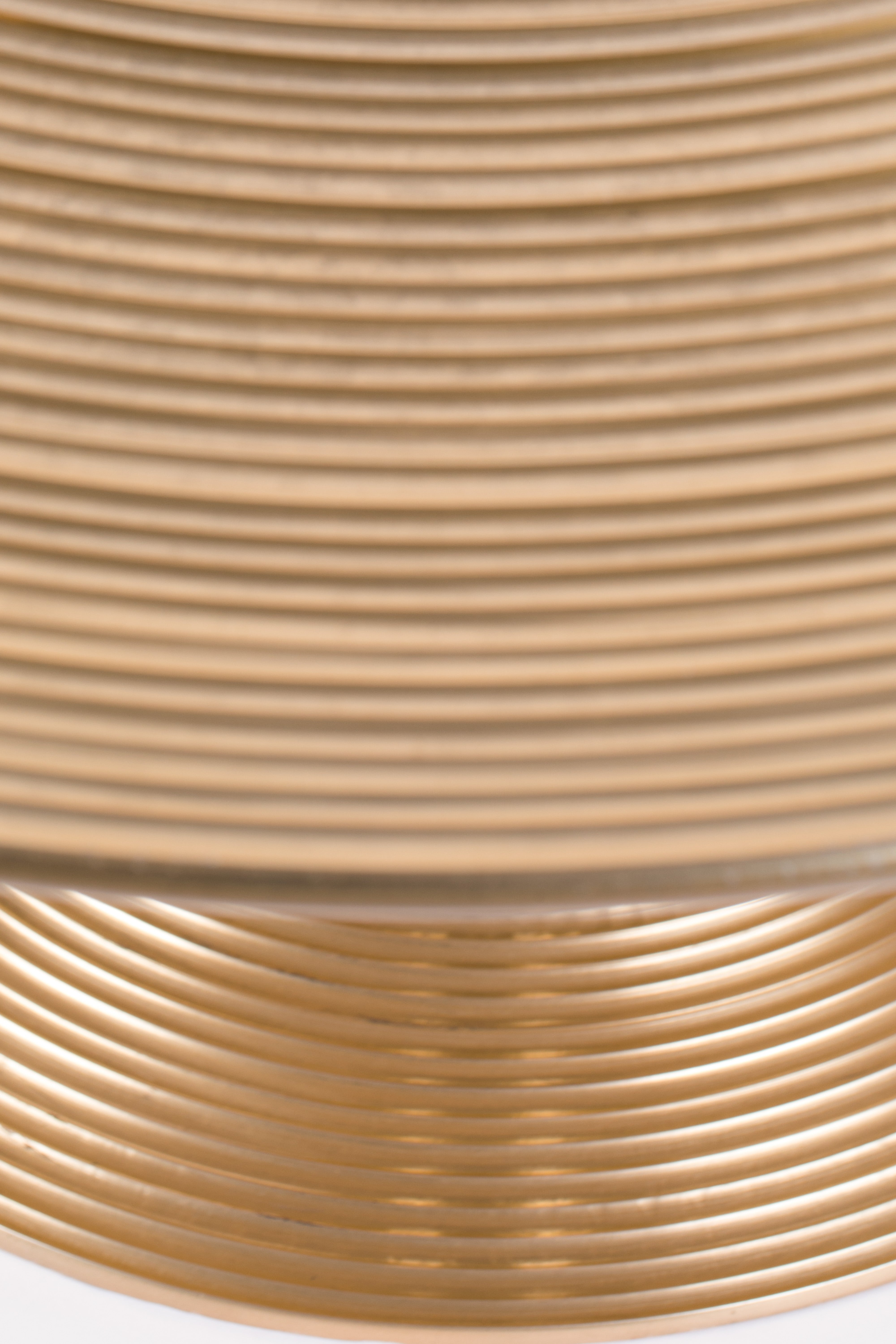 Bold Monkey Hypnotising Gold Round Coffee Table